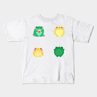 Cute Frogs Set Kids T-Shirt